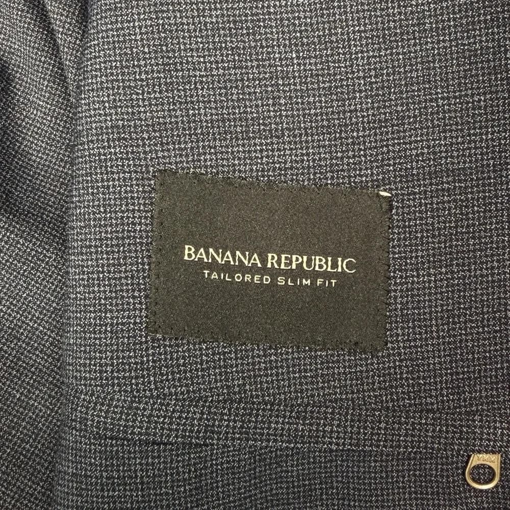 Banana Republic Core Temp Half Lined Performance Sport Coat Blazer Men's 44 R